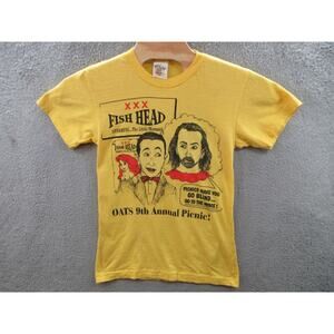 Vintage 90s WILD OATS Company Picnic Shirt PEE-WEE HERMAN Paul Reuben Large